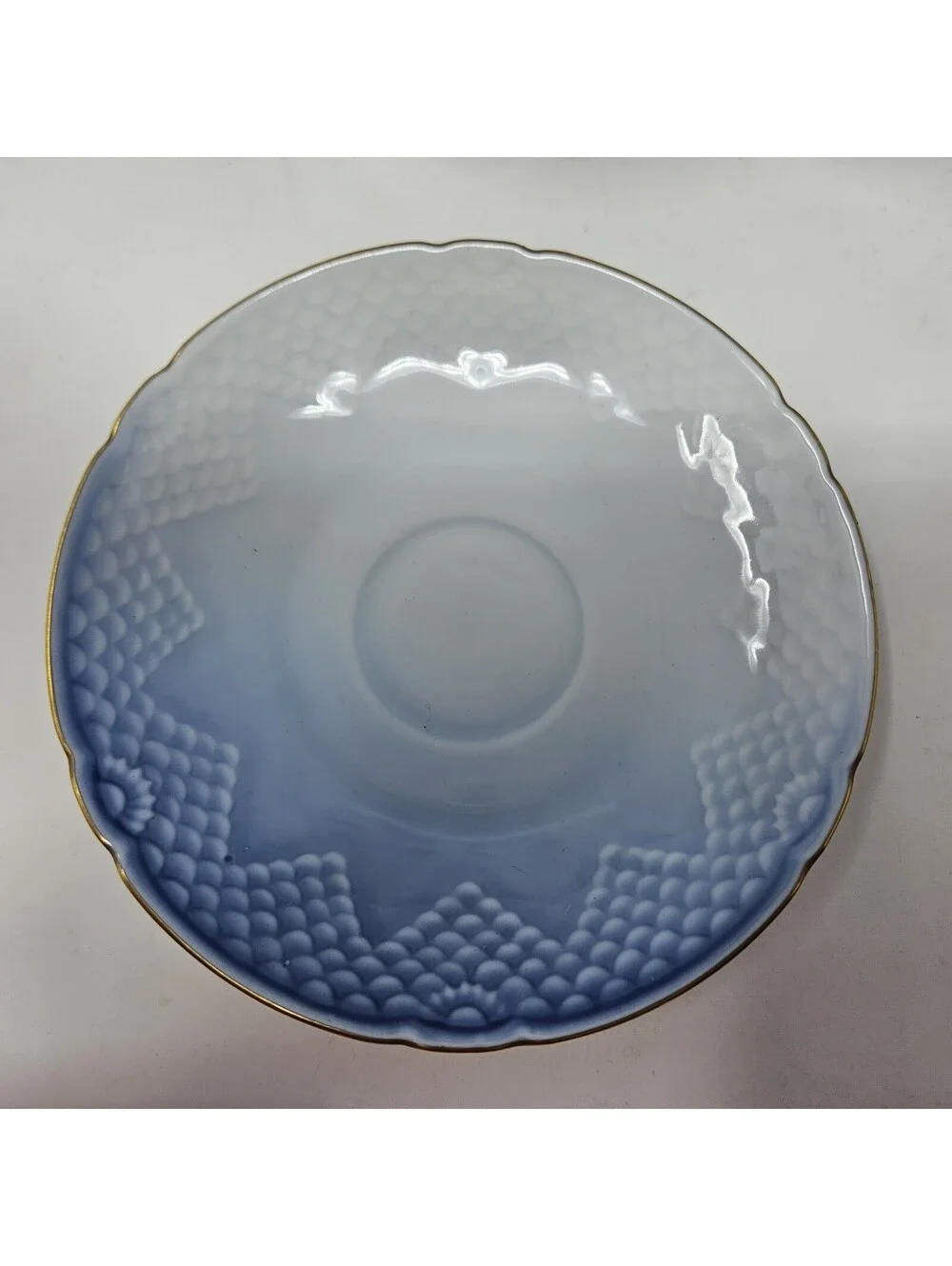 Bing & Grondahl Copenhagen 2 Seagull Gold Rim Cups 463 and 1 Saucer 108B